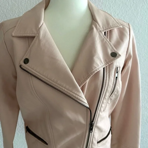 Glassons Pink Faux Leather Jacket - Picture 4 of 11